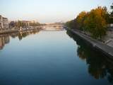 View along the Seine ofn our way to the Louvre early am